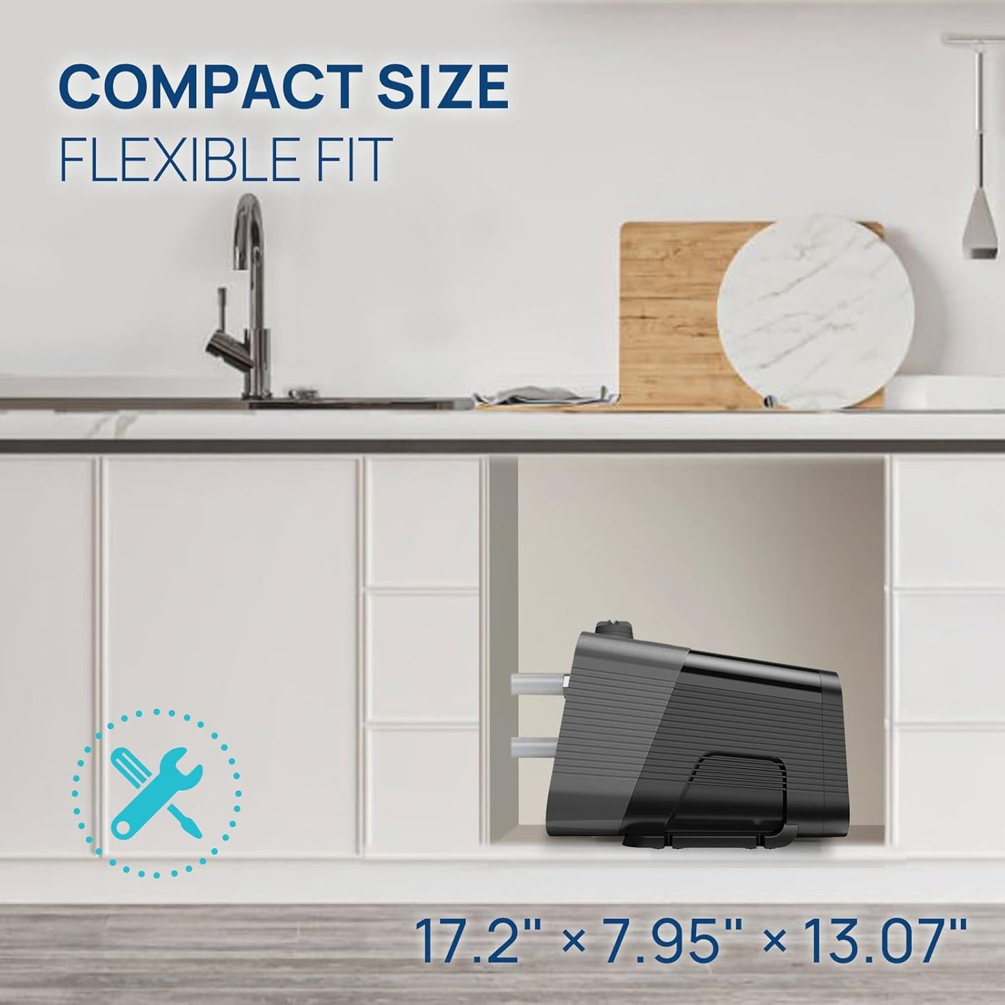 Aquastrong Smart 45 Whole House Water Pressure Booster Pump 80 PSI, 115V Automatic Variable Speed, Constant Pressure, Integrated Design, Self-Priming, for Home, Apartment, Shower, Garden, Shallow Well