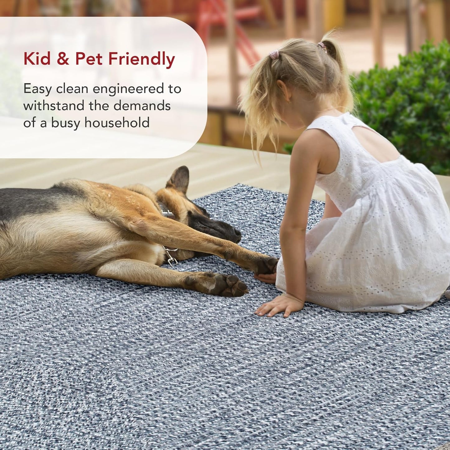 nuLOOM 2' x 16' Solid Hand Braided Indoor/Outdoor Area Rug, Pet-Friendly, High Traffic, Weather Resistant, for Patio, Balcony, Bedroom, Living, Dining Room, Wynn Navy