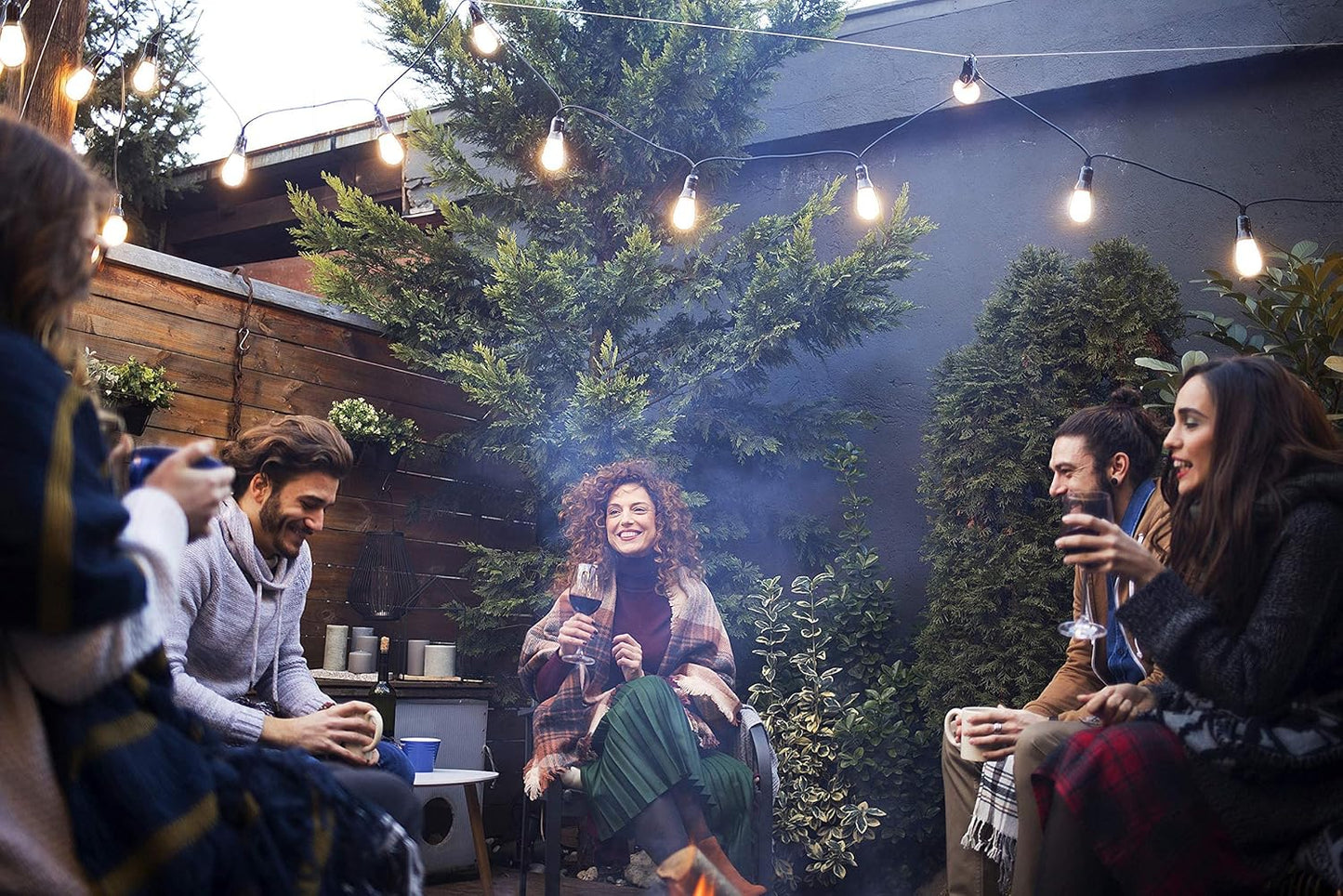 BRIMAX 25 Pack 2W S14 Replacement LED Light Bulbs for Outdoor String Lights, 2200K Warm White, Shatterproof & Waterproof,E26 Medium Base Vintage Edison Light Bulbs