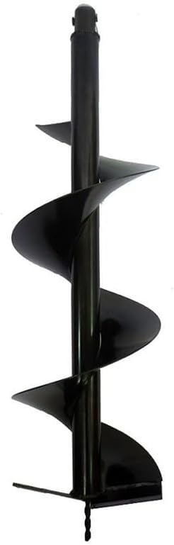 XtremepowerUS 4" Post Hole Digger Replacement Auger Bits Dig Earth Plant Hole Planting, Black