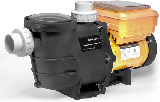 XtremepowerUS 1.5HP High Flow Variable Speed Pool Pump Intelligent Control Panel Swimming Pool Pump Inground w/ 2" Inch Fitting Adapter, 230V