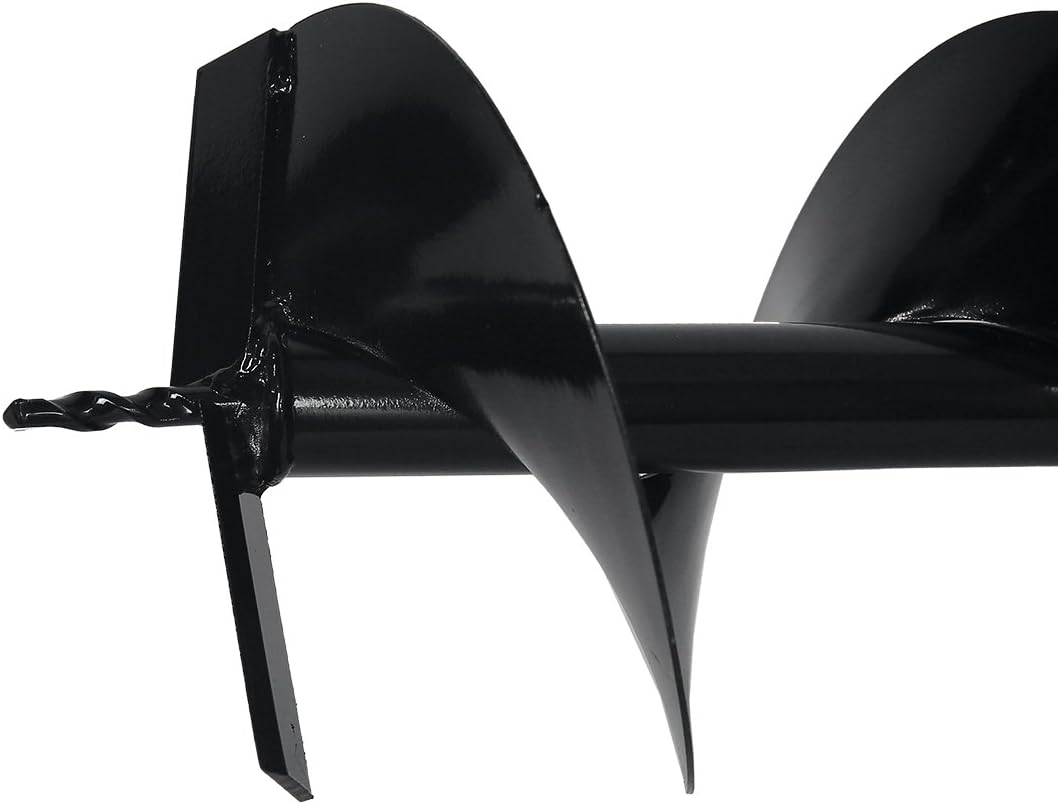 XtremepowerUS 8" Replacement Auger Bit for Post Holes Digger Hole Maker Planting Drill 3/4" Shaft Size Plant Fence Hole Digger Gardening DIY Projects