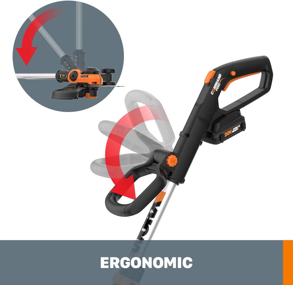 Worx String Trimmer Cordless GT3.0 20V PowerShare 12" Edger & Weed Trimmer (1) Battery & Charger Included WG163.8
