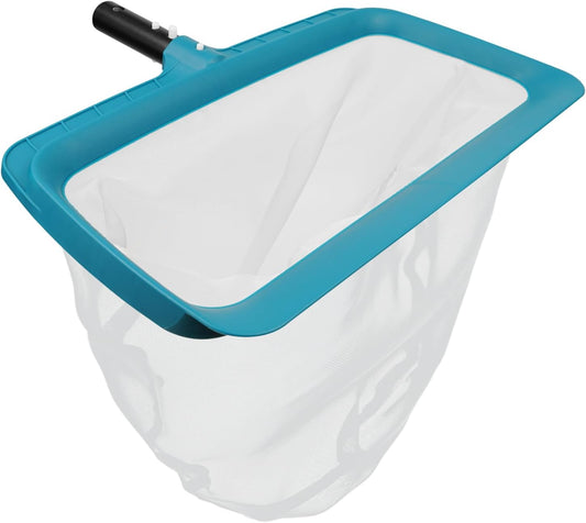 POOLWHALE Professional Pool Skimmer Net, Upgraded Extra Wide Scoop Edge, Swimming Leaf Rake with Ultra Fine Mesh Deep Nylon Net Bag - Pool Nets for Cleaning Leaves, Debris (Not Pole)