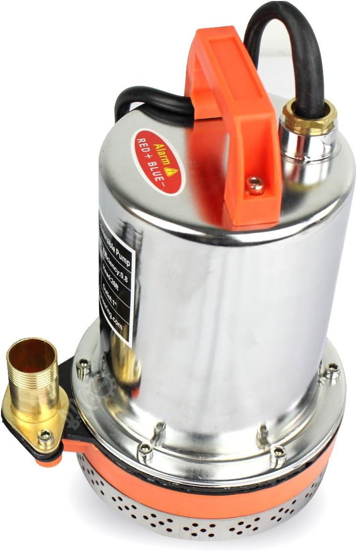 BACOENG 12V DC Farm & Ranch Solar Water Pump Submersible Well Pump 20FT Lift