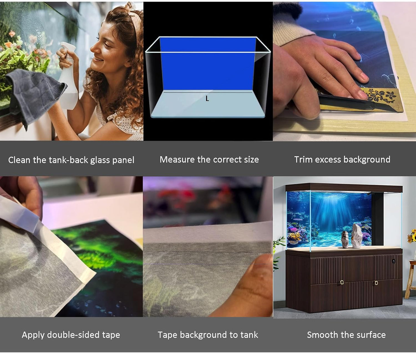 Aquarium Background Various Underwater Grass Plants Fish Tank Background Vivid Green Aquatic Plants Terrarium Backdrop Stone River Bed Dead Wood Yellow Stone Fish Tank Wallpaper Poster 48x24in