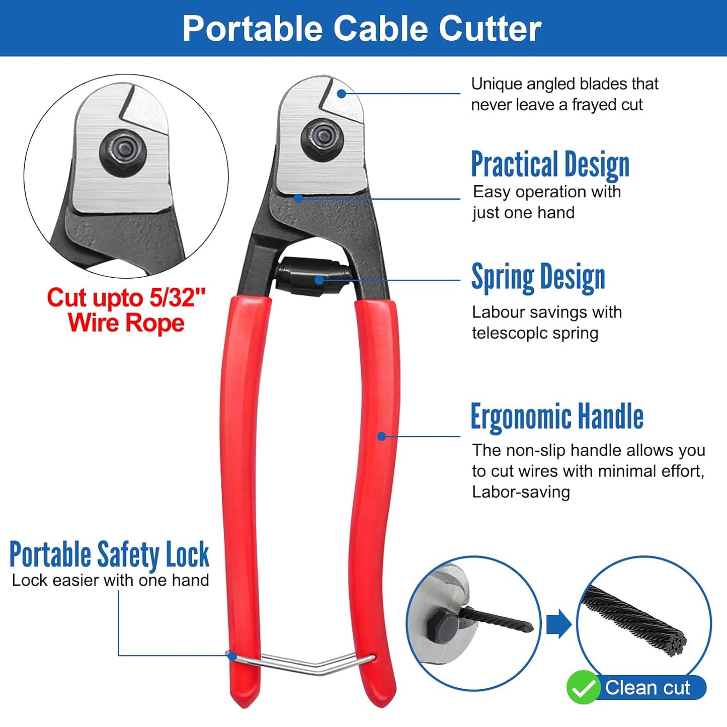 500FT T316 Marine Grade 1/8" Stainless Steel Cable Kit w/Cutter, 7x7 Strand,1850lb Breaking Strength Wire Rope Cable for Deck Railings,Ideal for Indoor/Outdoor Railings DIY Installation, MY15