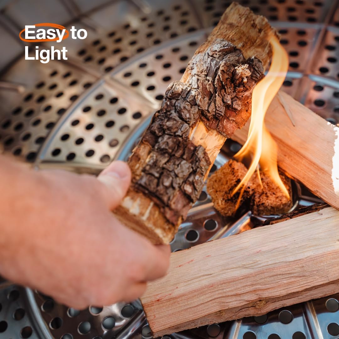 Solo Stove Yukon 27 Inch Smokeless Fire Pit with Removable Ash Pan - Wood Burning Portable Stainless Steel Outdoor Fireplace, Stainless Steel, Ideal for 6 or More People, 38 lbs,Mulberry