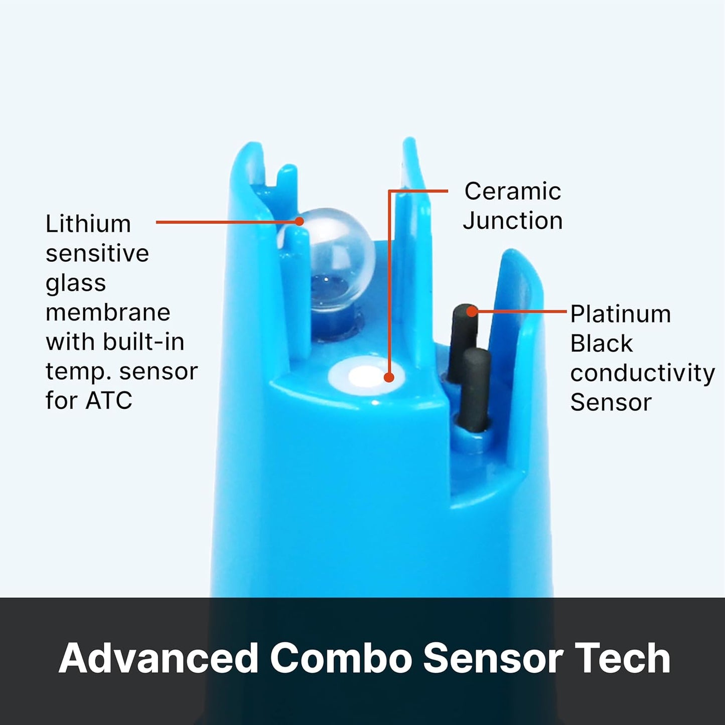 APERA INSTRUMENTS AI316 Premium Series PC60 5-in-1 Waterproof pH/EC (Conductivity) /TDS (ppm) /Salinity (ppt) /Temp. Multi-Parameter Pocket Tester Kit
