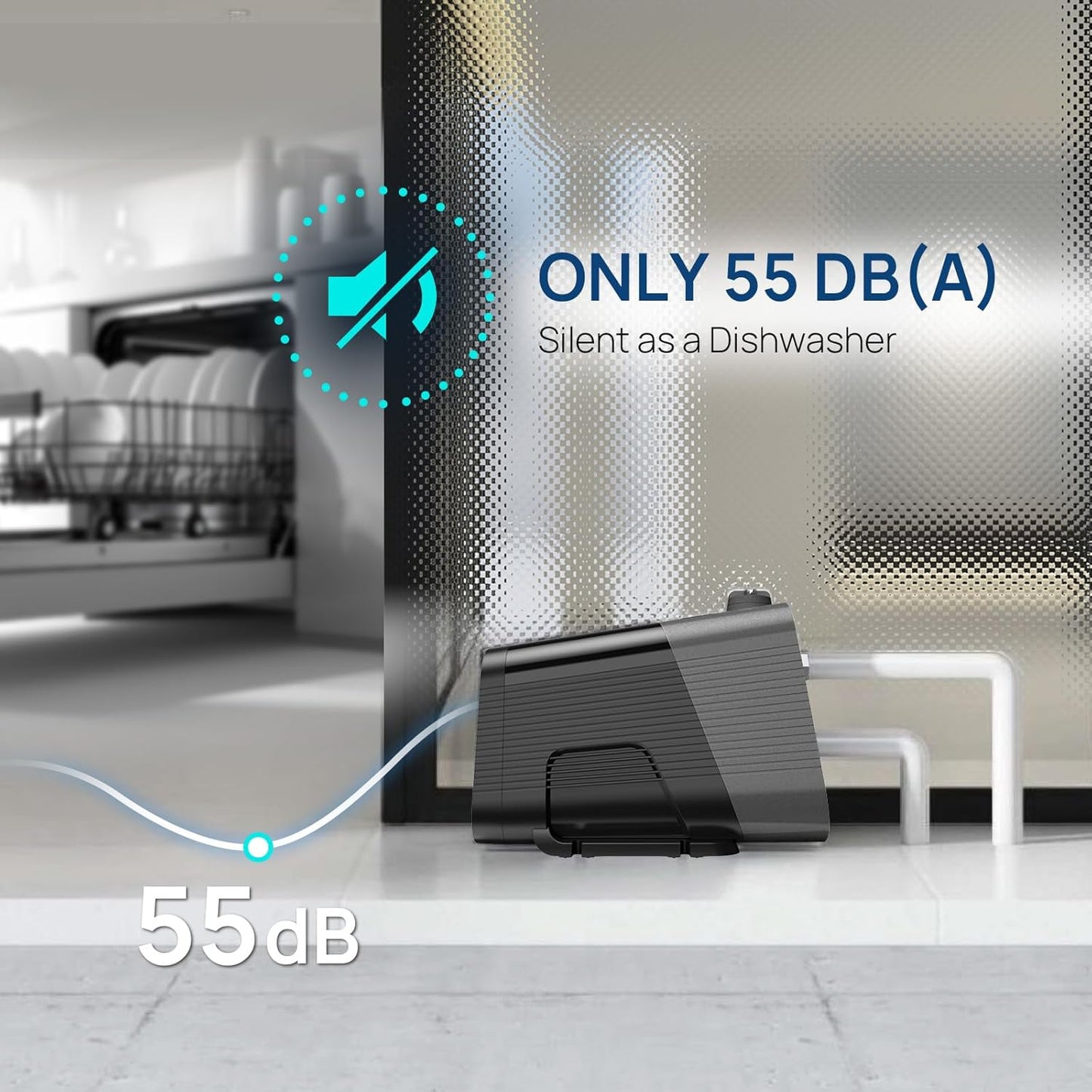 Aquastrong Smart 45 Whole House Water Pressure Booster Pump 80 PSI, 115V Automatic Variable Speed, Constant Pressure, Integrated Design, Self-Priming, for Home, Apartment, Shower, Garden, Shallow Well