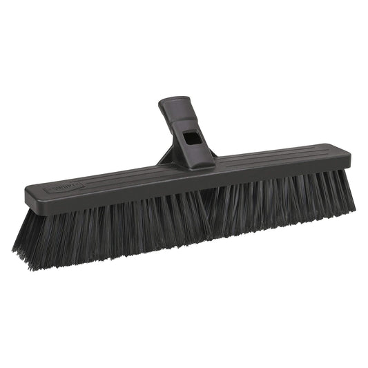 SWOPT 18” Standard Multi-Surface Push Broom Head — Indoor and Outdoor Push Broom — Cleaning Head Interchangeable with All SWOPT Cleaning Products for More Efficient Cleaning and Storage