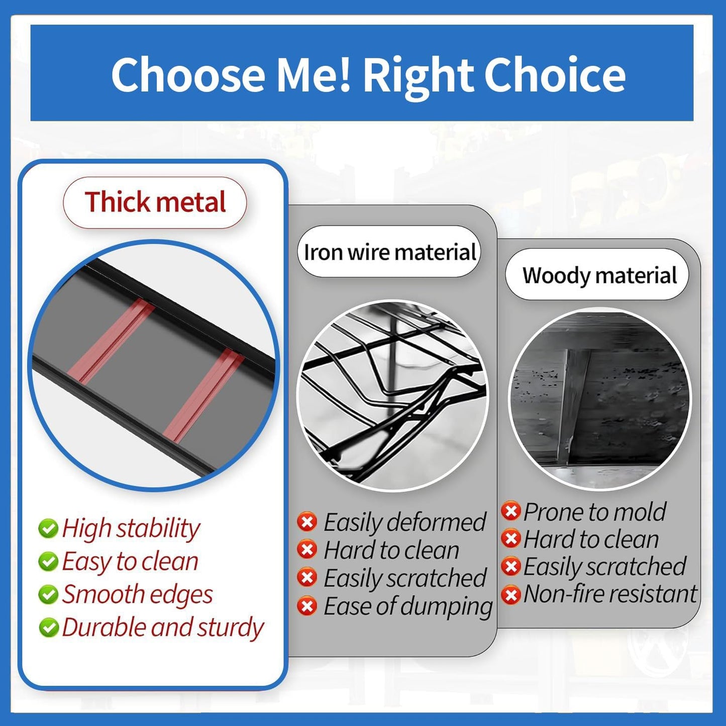 47" W Garage Shelving 3000LBS Storage Shelves 5 Tier Adjustable Metal Shelving Unit Garage Storage Shelves Heavy Duty for Basement, Warehouse, Commercial Black