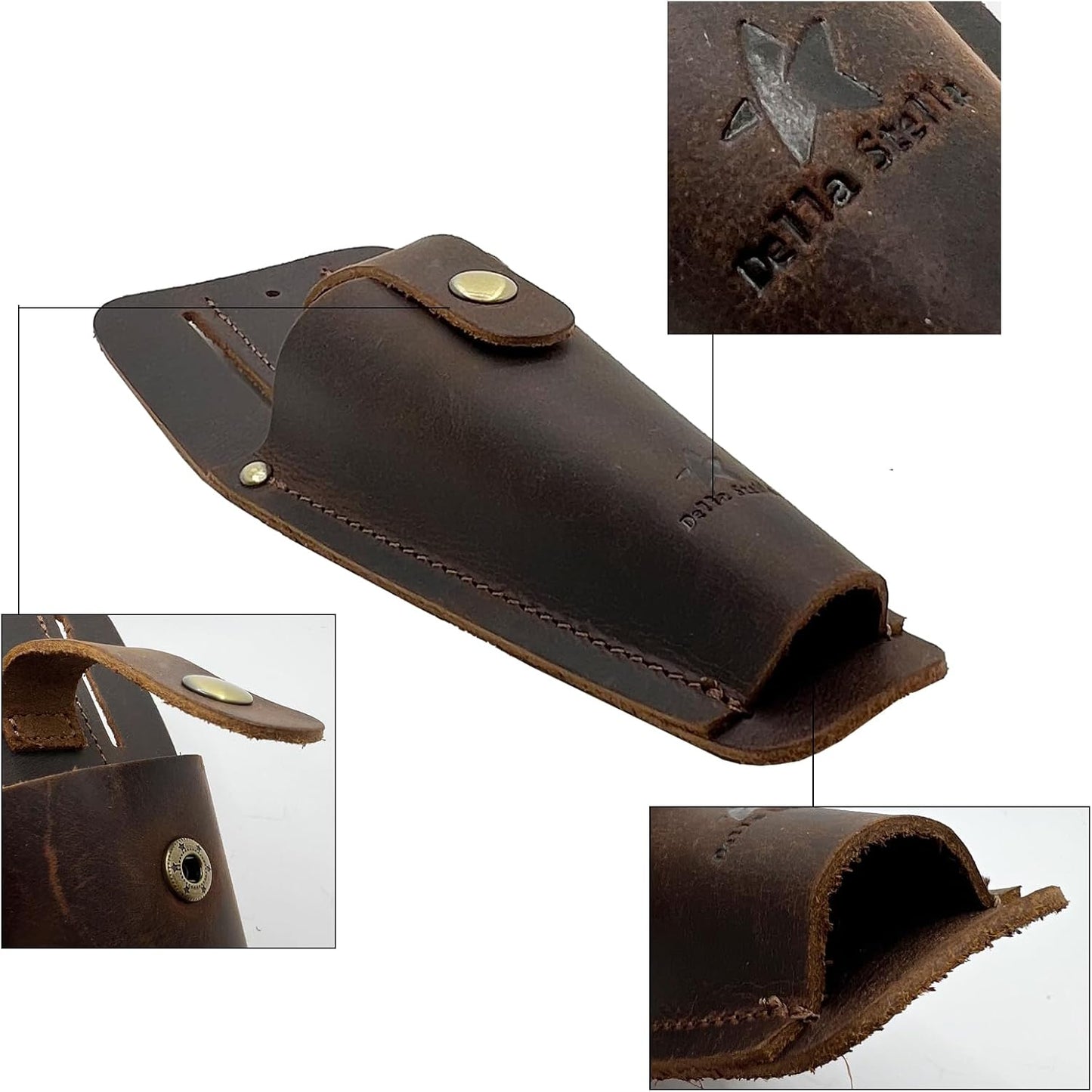 Garden Leather Pruner Sheath,Tool Holster for Gardening Pruning Shears,Durable Scissor Protector Cover