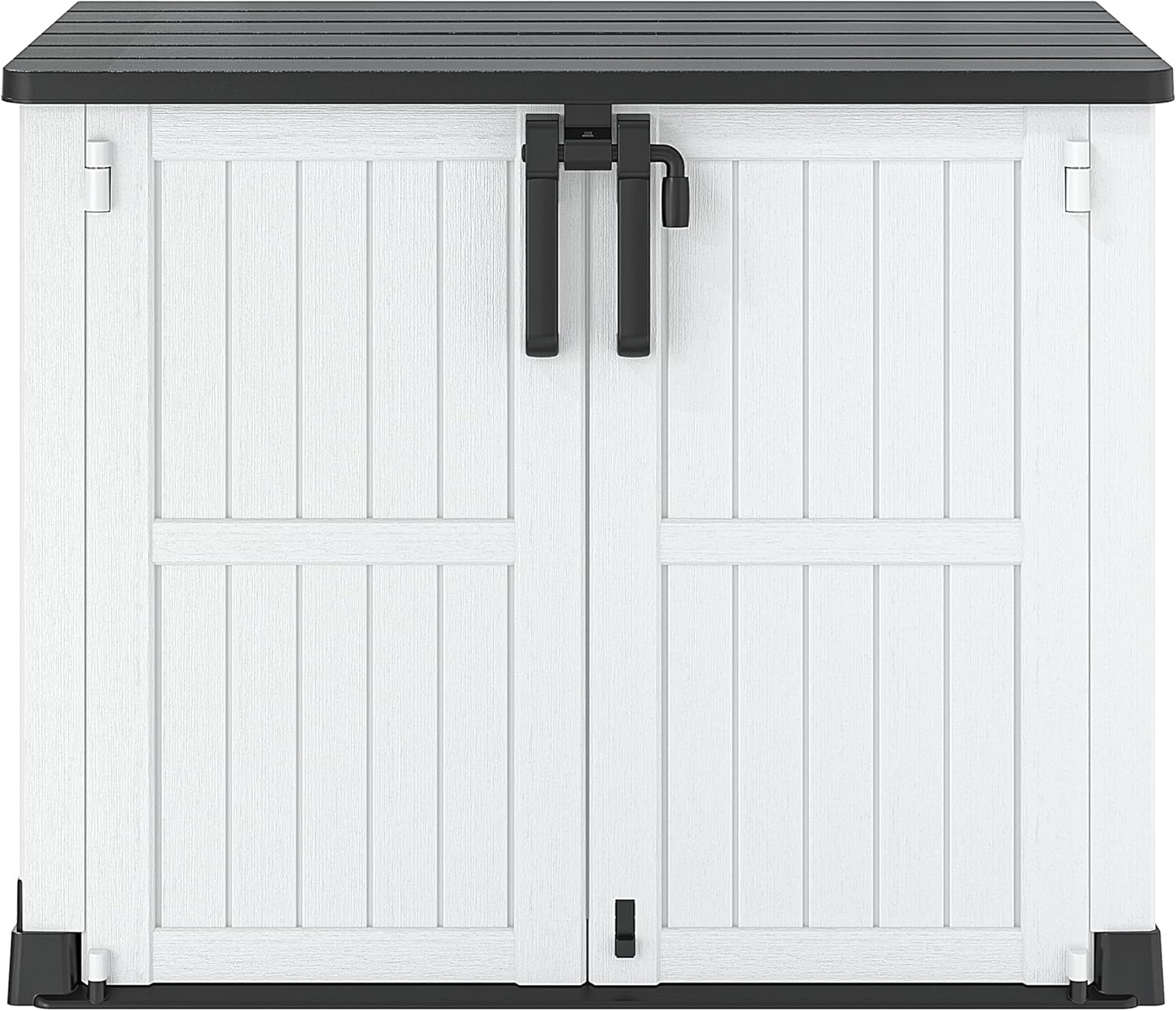 NUNU LAB Outdoor Storage Cabinet 36 Cu.Ft Garden Storage Shed Waterproof Lockable for Garden Hoses, Generator, and Lawn Mower