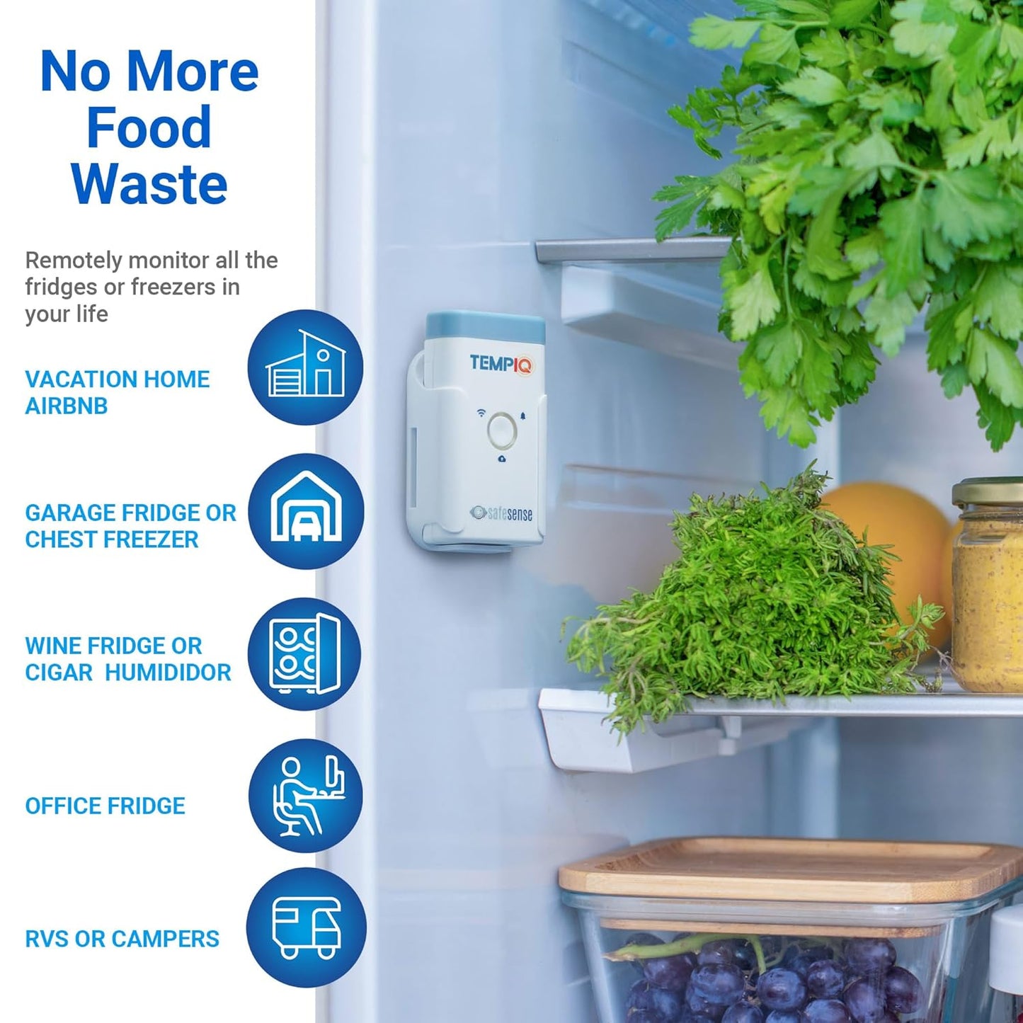 TEMPIQ Remote WiFi 2-Pack Temperature & Humidity Sensor - App Integration, Alerts, Helps Monitor 2nd Home, AirBnb, RV, Pets,Freezer and Server Room, Indoor & Outdoor Hygrometer & Thermometer