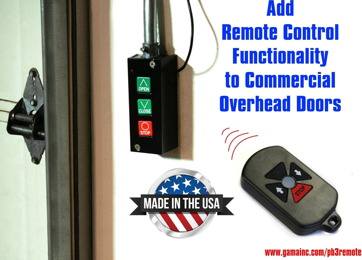 RF Remote Control System for Commercial Overhead Doors PB3-DRC