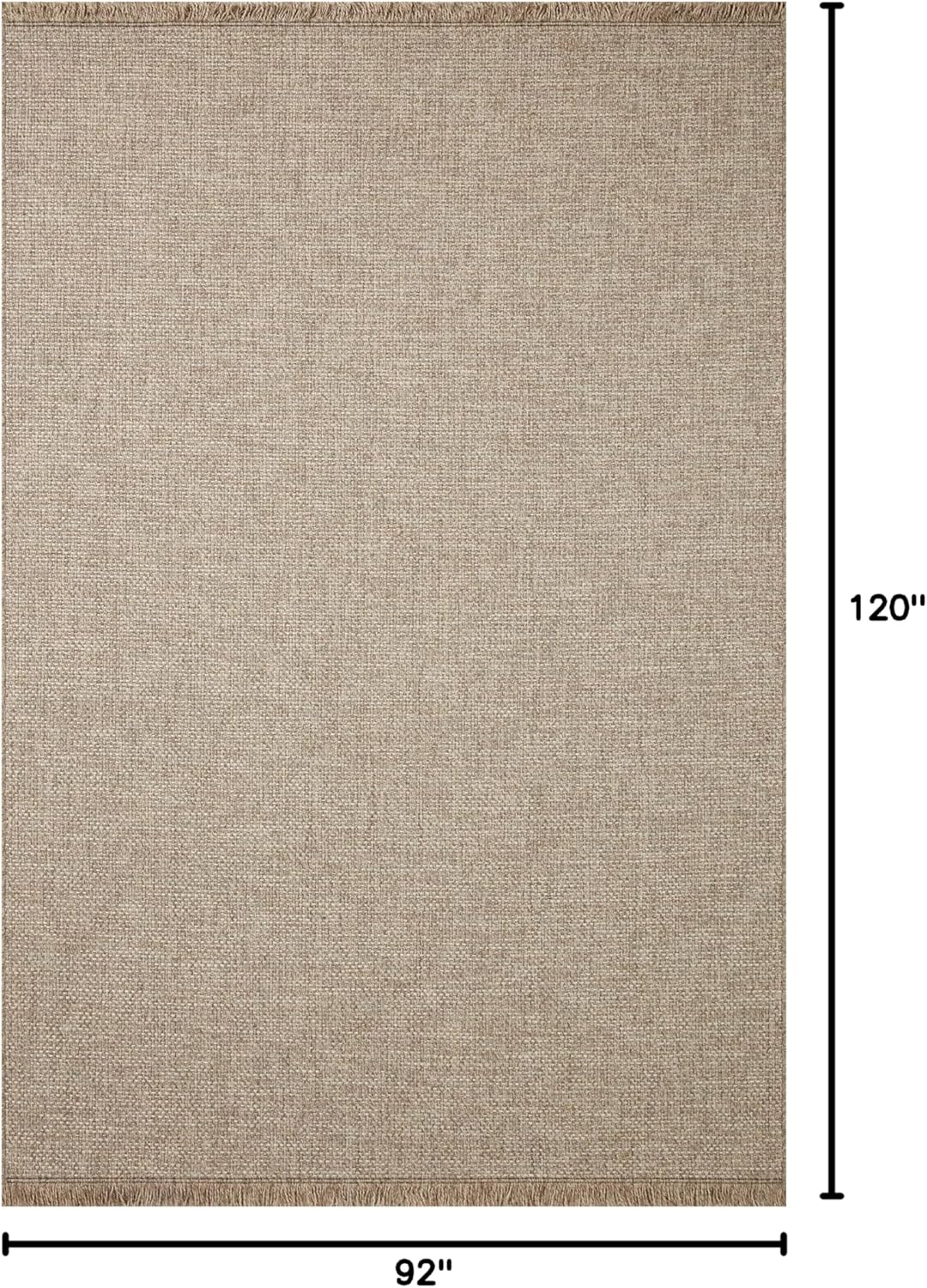 Loloi Dawn Collection Indoor/Outdoor DAW-04 Coffee 7'-8" x 10' Area Rug