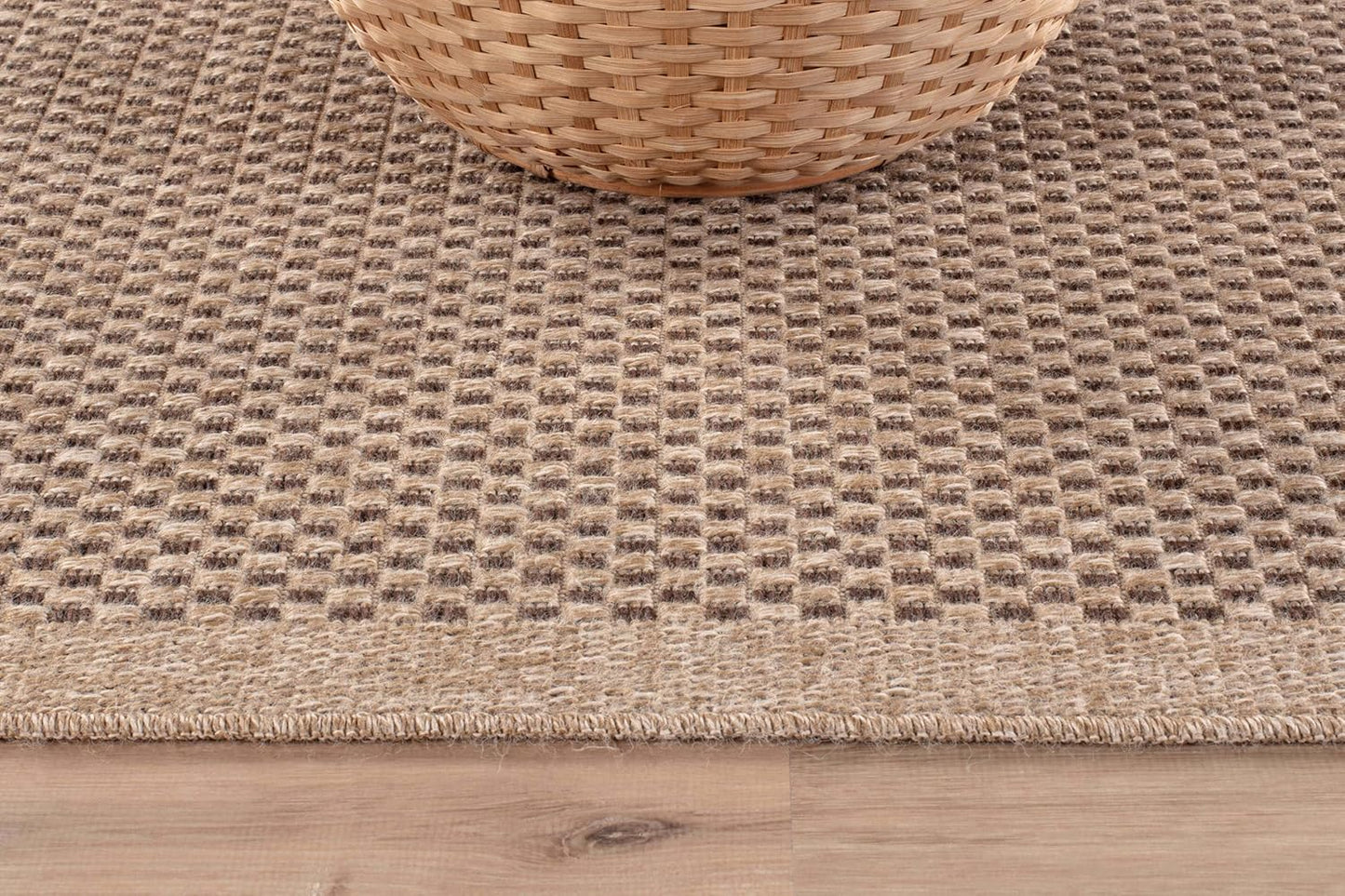 CAMILSON Easy Jute Rug 2x3, Indoor Outdoor Natural Color Fiber Area Rugs for Living Room and Kitchen Rug, Sisal Boho Woven Design, Easy-Cleaning, Washable Outside Carpet Alfombras (2 x 3)